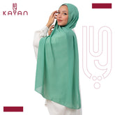 Chiffon Plain Scarf - Seafoam Green